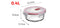 T1619.09 Tatay Hermetic Round Glass Container 0.4L