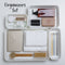 T0125.01 Tatay 4 Organizers Set (White)