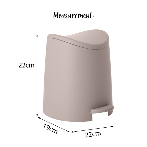 T4700.01 Tatay Pedal Bin 3L (White)