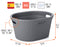 T0420.14 Tatay Laundry Basket 35L (Grey)