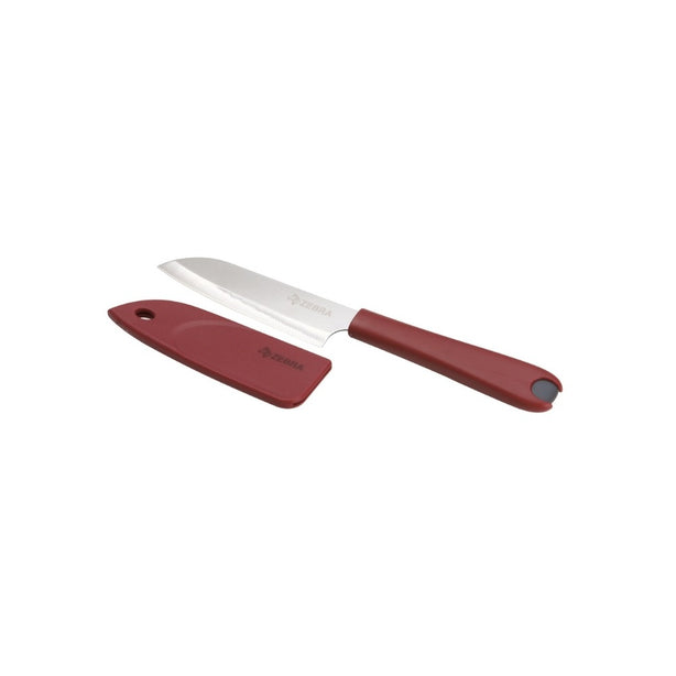 Zebra Together 4 Inch Fruit Knife Red Stainless Steel Kitchen Utility Knife