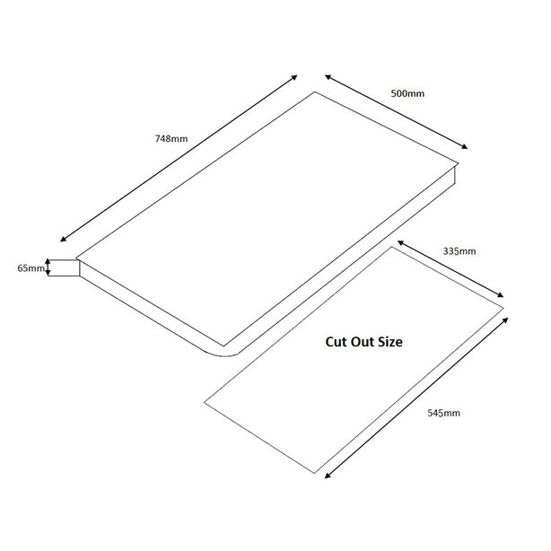 Tecno-T22TGSV 75cm SCHOTT Tempered Glass Hob