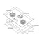 Tecno-T3388TGSV 88cm SCHOTT Tempered Glass Hob with Inferno Burner