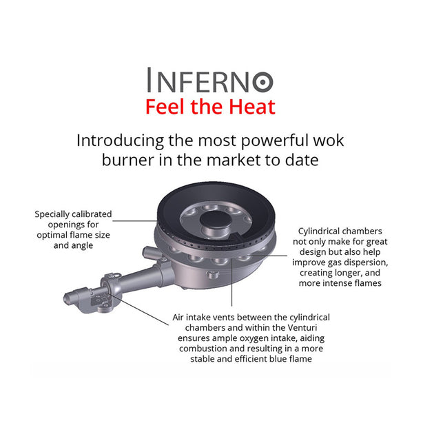 Tecno-SR883SV 86cm Stainless Steel Hob With Inferno Burner