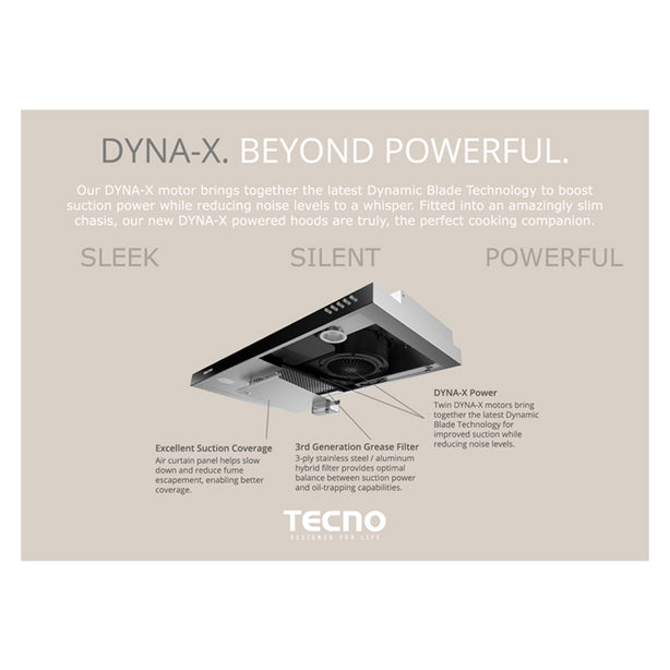 Tecno-TCH929DP 90cm Slim Hood With DYNA-X Motor