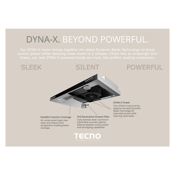 Tecno-TCH939DTC 90cm Touch Control Slim Hood With DYNA-X Motor