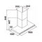 Tecno-KA2238BK Matte Black Chimeny Hood