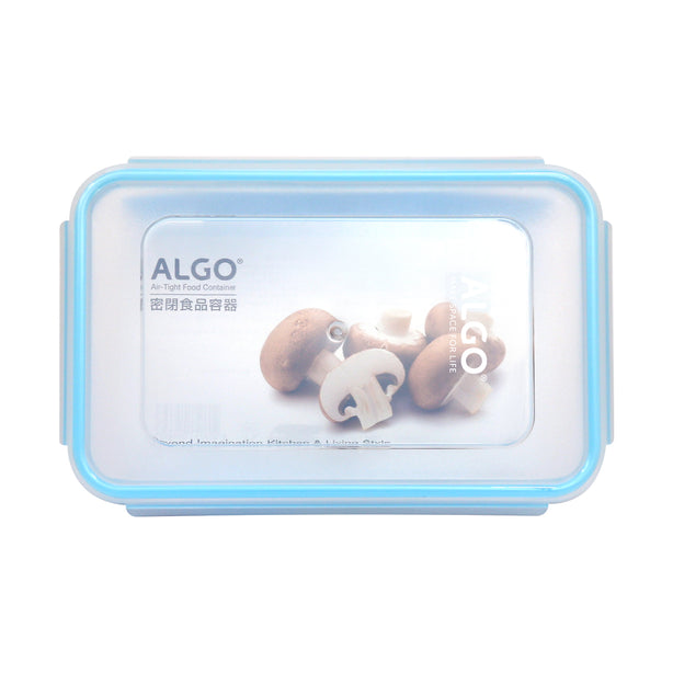 Algo Plastic Airtight Food Container 1.4L Rect 2P Set