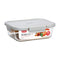 Algo Glass Food Container with Stainless Steel Cover 1500ML