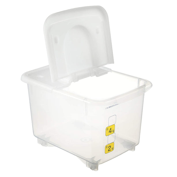 Pearl Life Rice Storage Container 5kg/ 7.3L with Measuring Cup and Wheels