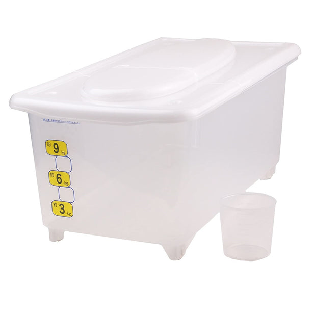 Pearl Life Rice Storage Container 10kg/ 13.5L with Measuring Cup and Wheels