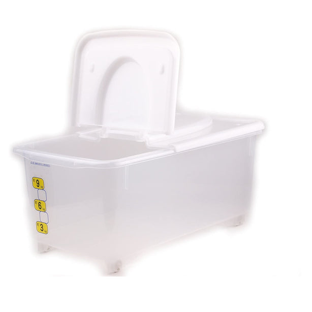 Pearl Life Rice Storage Container 10kg/ 13.5L with Measuring Cup and Wheels