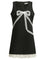 Self-Portrait Short sheath dress with bow - Black