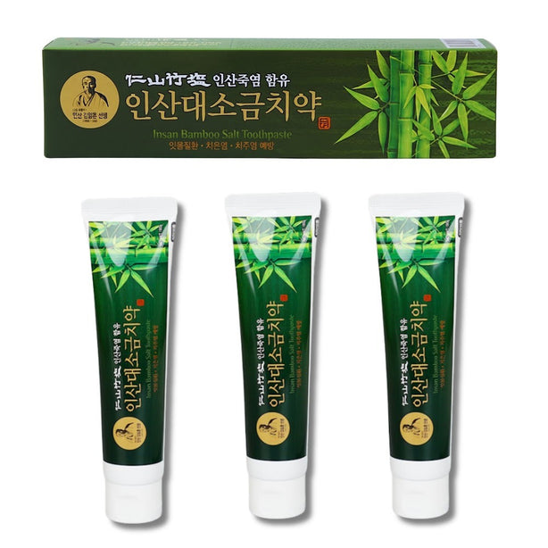[INSAN] Bamboo Salt Natural Toothpaste (160gx3ea) [International Shipping]