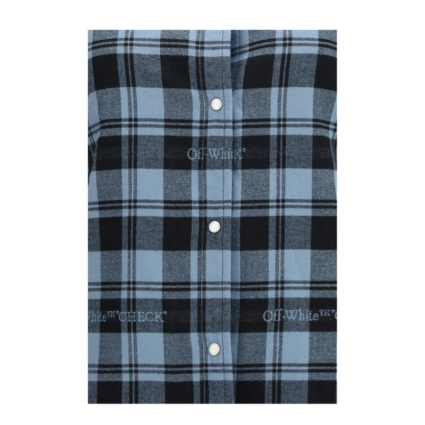 Check Flannel Padded Overshirt