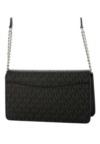 Michael Kors Jet Set Medium Signature Logo Crossbody Bag - Black