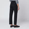 Black Wool Blend Trousers