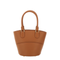 Leather Tote Bag With Charm
