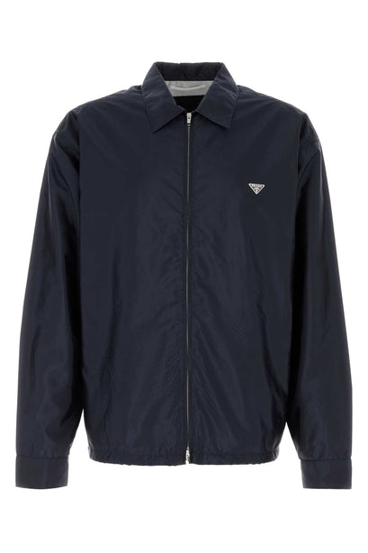 Navy Blue Re Nylon Shirt