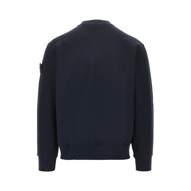 STONE ISLAND Cotton and wool sweatshirt with Logo Badge