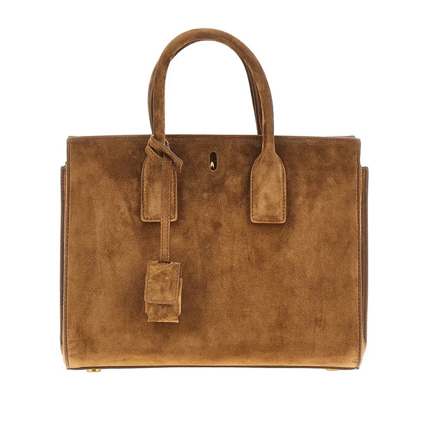 SAINT LAURENT Small Sac de Jour suede leather bag