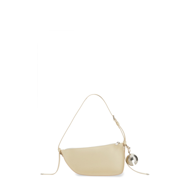 Shield Small Lambskin Sling Bag - Pearl