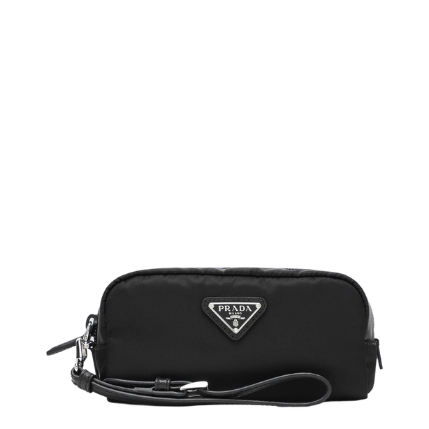 Re-Nylon Mini Nylon Pouch - Black