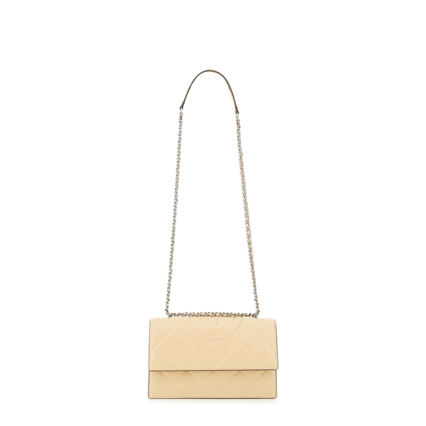 Fleming Calfskin Shoulder Bag - Cream