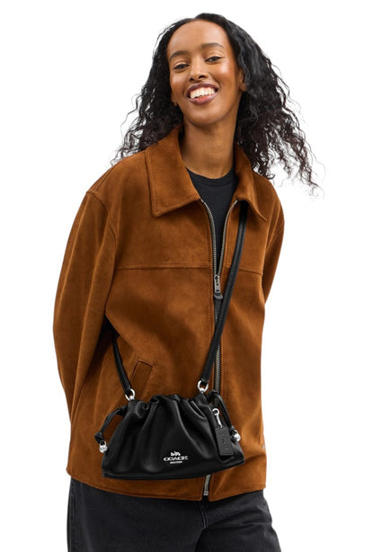 Coach Faye Shoulder Bag With Ruching - Black