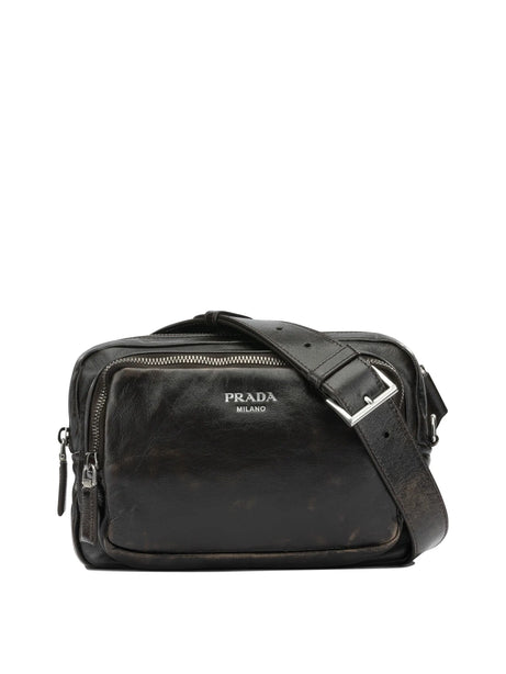 Prada Small leather crossbody bag - Brown