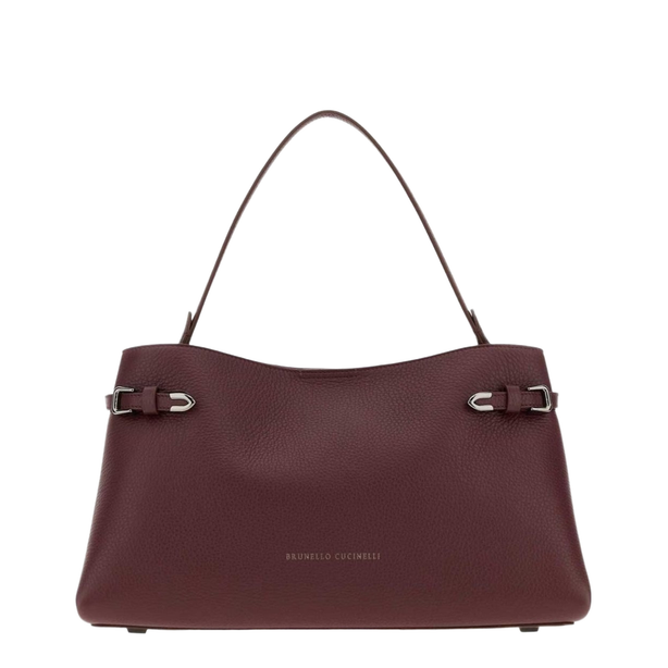 Calf Leather Handbag - Purple