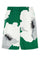 Flower Portrait Print Poplin Bermuda Shorts
