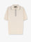 Fendi Cotton and silk polo shirt with FF embroidery - Naturale Navy