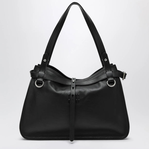 Black Leather Shoulder Bag