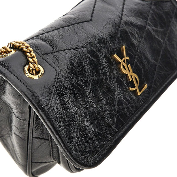 SAINT LAURENT Vintage leather mini 'Niki' bag