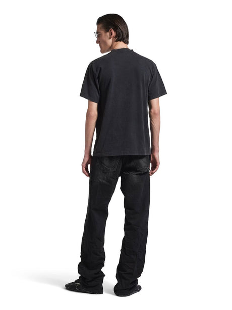 Standard T-Shirt Regular Fit in Black Faded