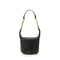 Small Buffalo Leather Shoulder Bag - Black