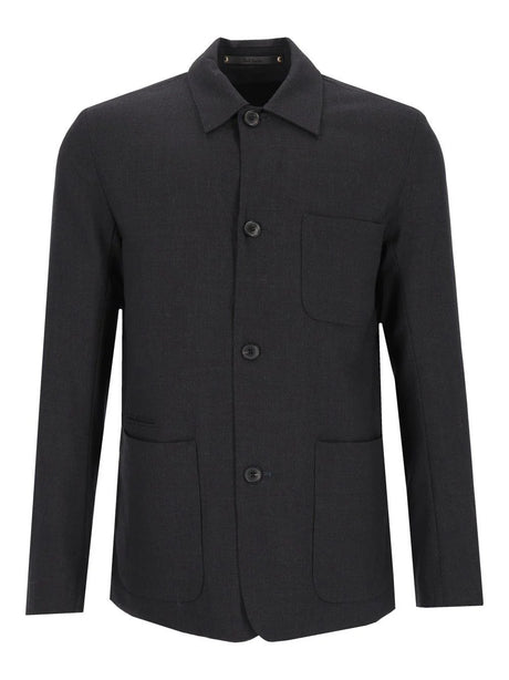 Paul Smith Casual Wool Jacket - Grey