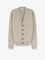 Bottega Veneta Cashmere blend cardigan with Intreccio patch - Fleece Melange