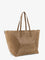 Brunello Cucinelli BC Duo suede shoulder bag with engraved logo - Miele