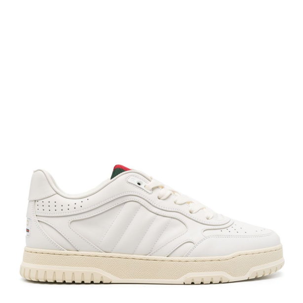 Re-Web Trainer in White Leather
