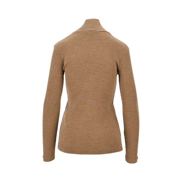 MAX MARA Wool jersey turtleneck top