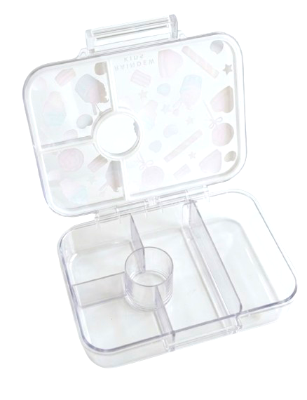 Raindew Kids Cakes & Candies Bento Lunch Box   Features Multiple Compartments Inside, Allowing for Separation of Different Food Items — Perfect for Balanced Meals. Capacity: 850ml; 5 Compartments