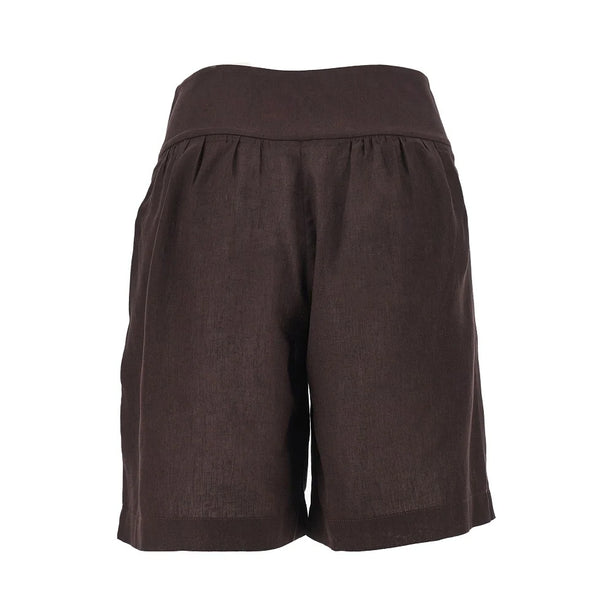 EMPORIO ARMANI Viscose and linen shorts