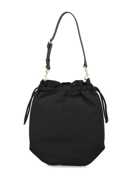 Small Viscose Handbag - Black