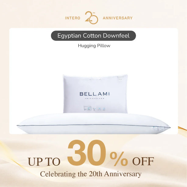 Bellami Downfeel Luxury Hugging Pillow Egyptian Cotton Soft Body Pillow