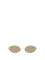 Alexander Mcqueen Neo oval Sunglasses - Gold/Gold/Brown