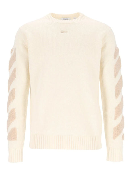 Off-White Crew Neck Wool Sweater