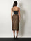 Dolce & Gabbana Stretch viscose longuette skirt with animal print - Leonew