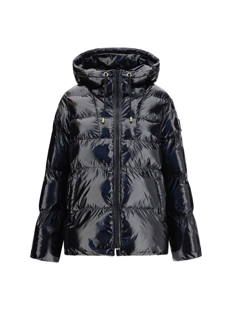 Pinko Hooded Eleodoro Down Jacket - Black Limousine